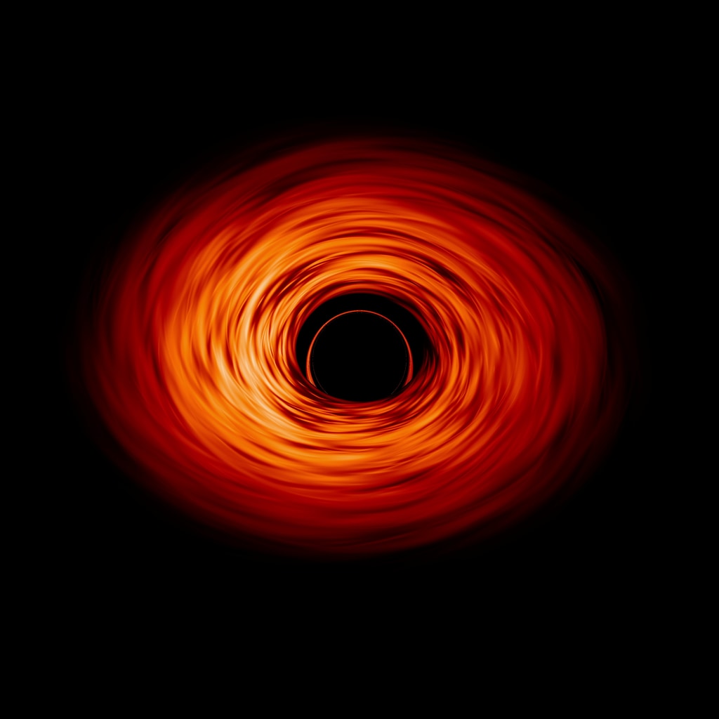 A visualization of the black hole accretion disk